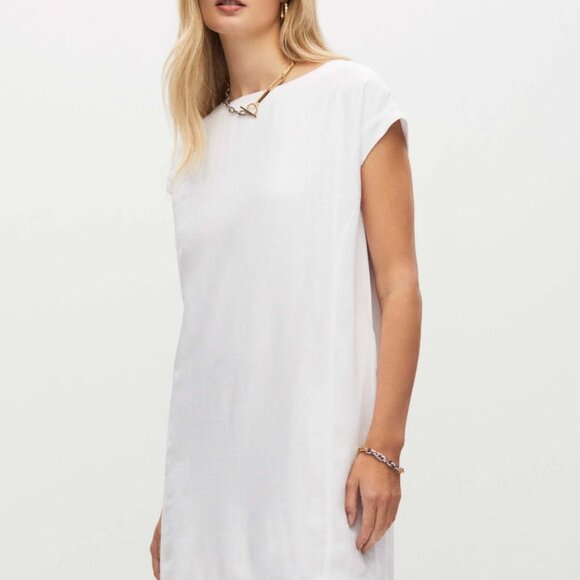 NWT Linen Blend Shift Dress - Melanie Lyne - Picture 3 of 7